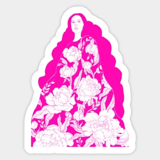 Peony Dress Sticker